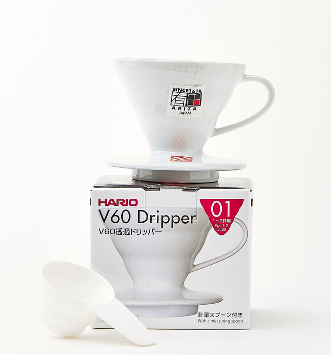 Hario V60 dripper 01, vit keramik